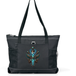Mad Science Zippered Tote Bag Black