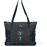 Mad Science Zippered Tote Bag Black